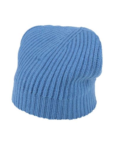 Aragona Woman Hat Azure Size Onesize Cashmere In Blue