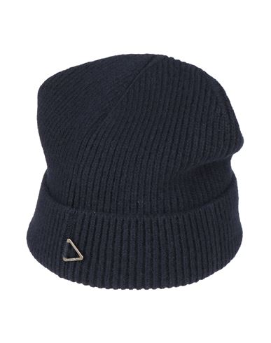 Aion Man Hat Midnight Blue Size Onesize Wool, Cashmere In Blue
