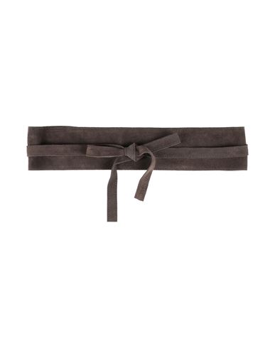 Sandro Ferrone Woman Belt Grey Size Onesize Leather In Gray