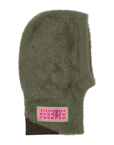 Mm6 Maison Margiela Woman Hat Military Green Size S Polyamide In Green