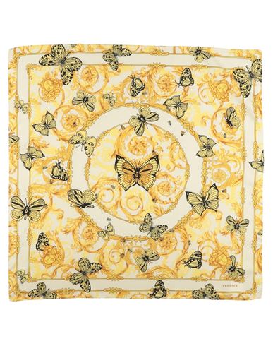 Versace Woman Scarf Yellow Size - Silk In Yellow