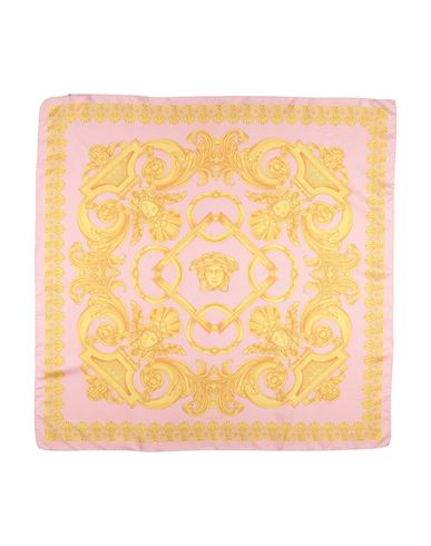 Versace Woman Scarf Pink Size - Silk In Pink