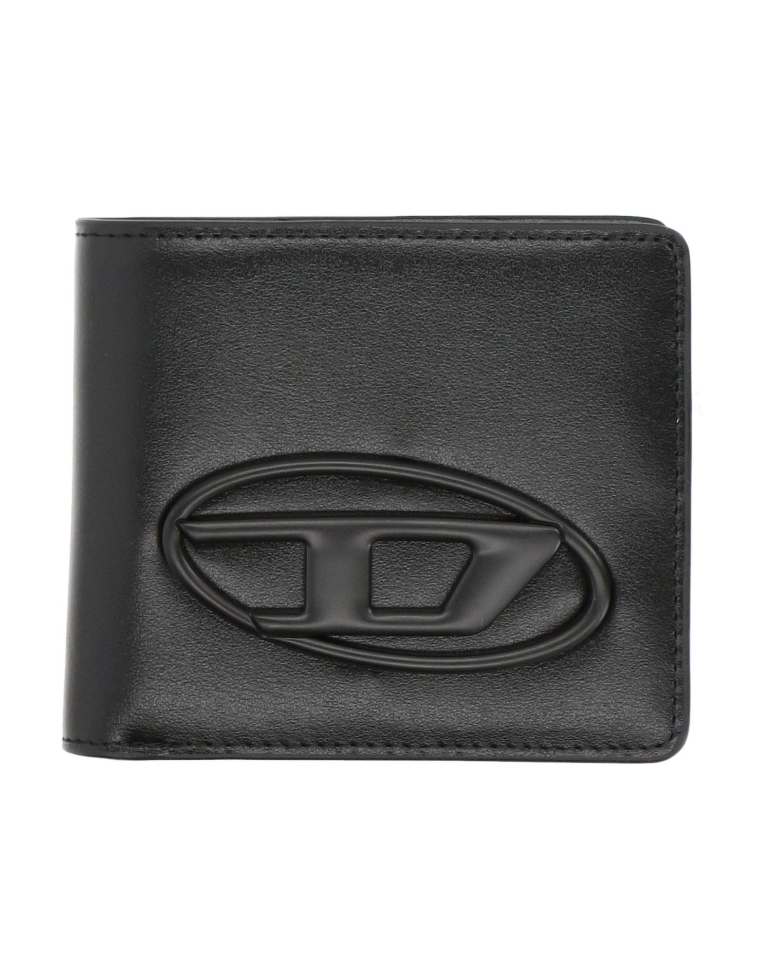DIESEL 二つ折り財布 レザー　ブラック DIESEL®】メンズ 財布 長財布 | ディーゼル公式オンラインストア