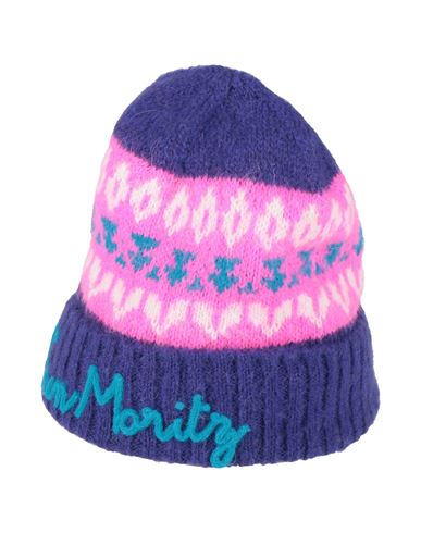 Mc2 Saint Barth Woman Hat Purple Size Onesize Acrylic, Polyamide, Alpaca Wool In Purple