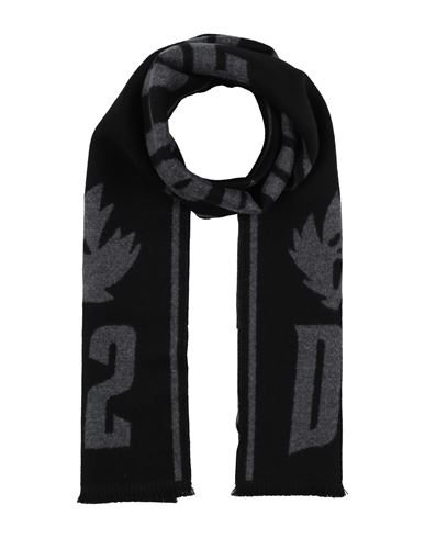 Dsquared2 Man Scarf Grey Size - Virgin Wool In Gray
