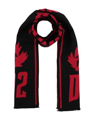 Dsquared2 Man Scarf Red Size - Virgin Wool In Red