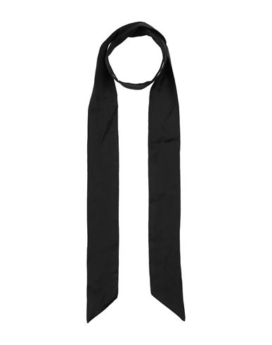 Emporio Armani Man Scarf Black Size - Polyester, Viscose In Black