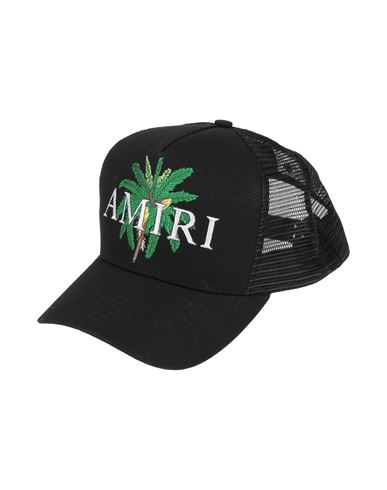 Amiri Man Hat Black Size Onesize Cotton In Black
