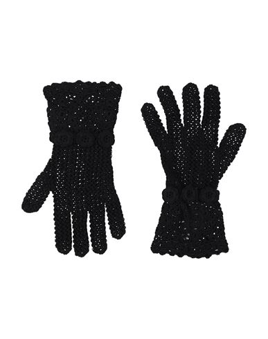 Dolce & Gabbana Woman Gloves Black Size L Cotton