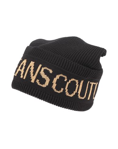 Versace Jeans Couture Man Hat Black Size Onesize Acrylic, Wool In Black