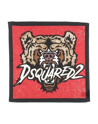 Dsquared2 Man Scarf Red Size - Cotton In Red
