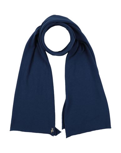 Siste's Woman Scarf Navy Size - Viscose, Polyamide, Wool In Blue