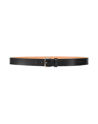 Dsquared2 Woman Belt Black Size 39.5 Leather In Black