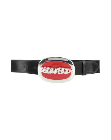 Dsquared2 Woman Belt Red Size 30 Leather In Red
