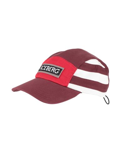 Iceberg Man Hat Burgundy Size Onesize Cotton In Multi