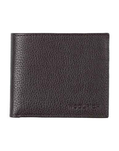 Woolrich Man Wallet Dark Brown Size - Leather In Brown