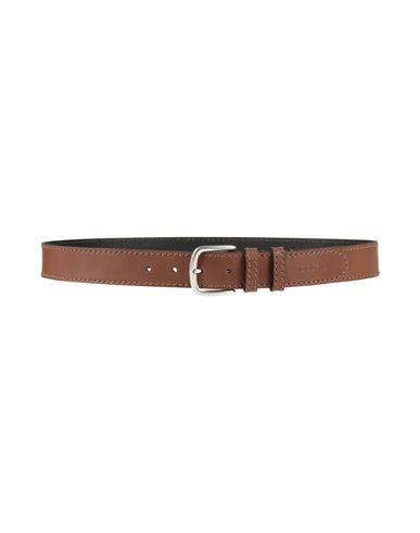 Woolrich Man Belt Tan Size Xl Leather In Brown