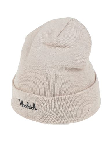 Woolrich Woman Hat Beige Size S Merino Wool In Neutral