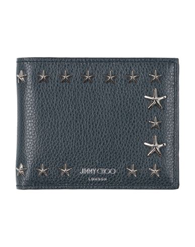 Jimmy Choo Man Wallet Midnight Blue Size - Calfskin In Blue
