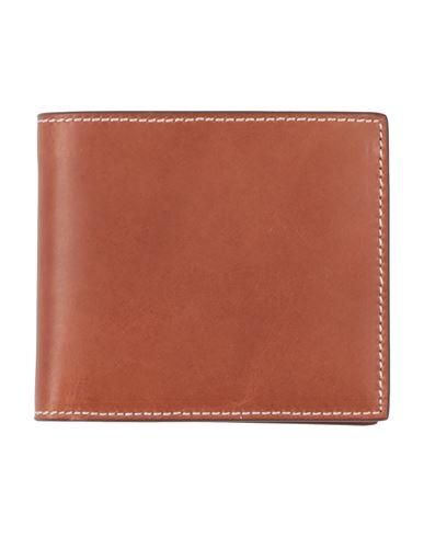 Thom Browne Man Wallet Tan Size - Cowhide In Brown