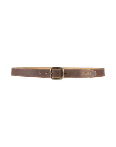 Dsquared2 Man Belt Brown Size 36 Leather In Brown