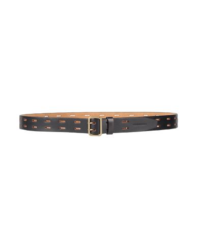 Dsquared2 Man Belt Black Size 39.5 Leather In Black