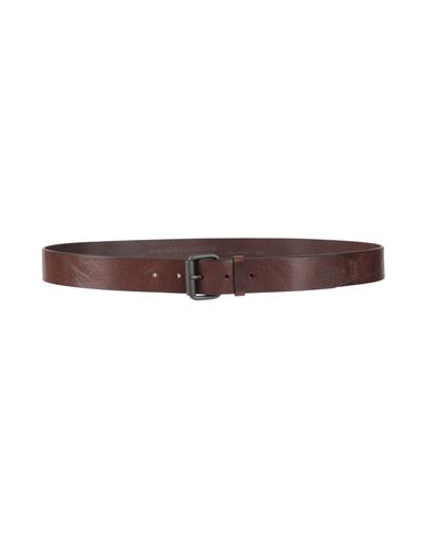 Dsquared2 Man Belt Dark Brown Size 43.5 Leather In Brown