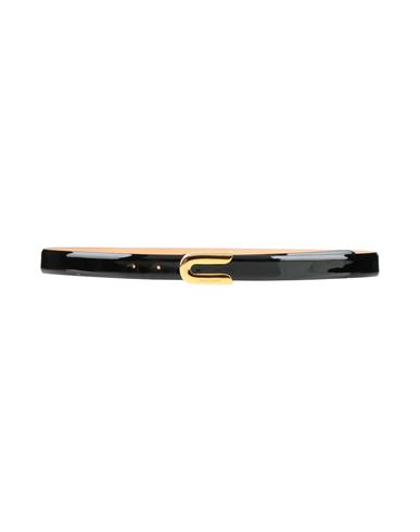 Dsquared2 Woman Belt Black Size 39.5 Leather In Black