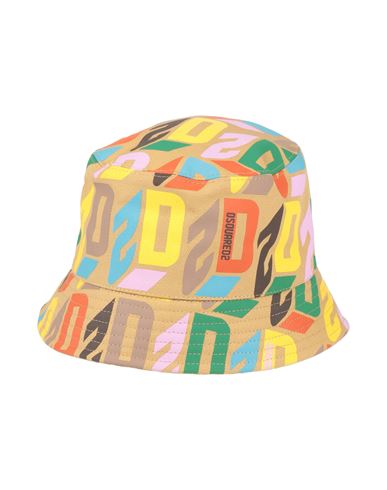 Dsquared2 Woman Hat Camel Size S Cotton In Sand