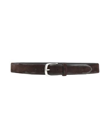 Uniform Man Belt Dark Brown Size 38 Leather In Brown