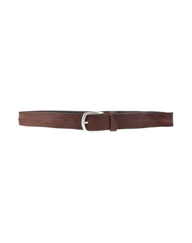 Uniform Man Belt Dark Brown Size 38 Leather In Brown