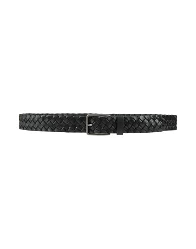 Cerruti 1881 Man Belt Black Size 39.5 Cow Leather In Black