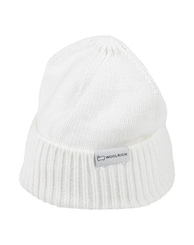 Woolrich Newborn Girl Hat White Size 0 Polyamide, Viscose In White
