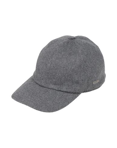 Zegna Man Hat Grey Size 7 Cashmere In Gray