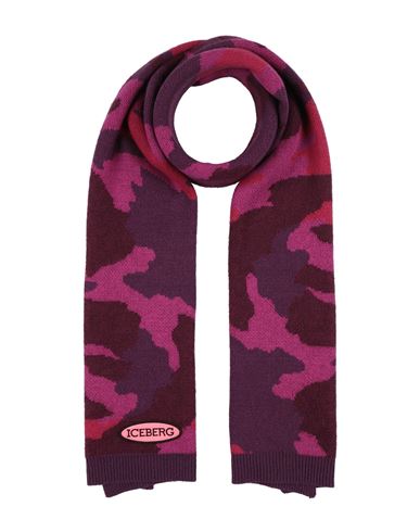 Iceberg Woman Scarf Fuchsia Size - Polyamide, Wool, Viscose, Mohair Wool, Polyester In Pink