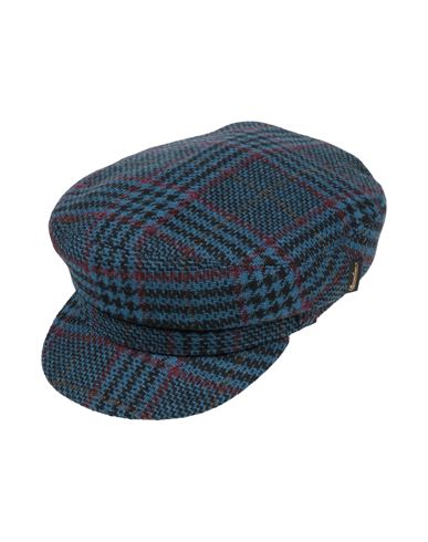 Borsalino Man Hat Slate Blue Size L Virgin Wool In Blue