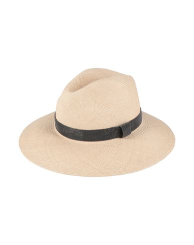 Brunello Cucinelli Woman Hat Beige Size L Straw In Sand