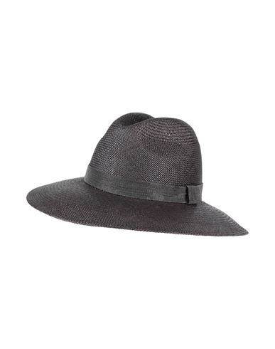 Brunello Cucinelli Woman Hat Black Size M Straw In Black
