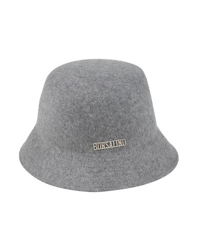 Borsalino Man Hat Grey Size L Wool In Gray