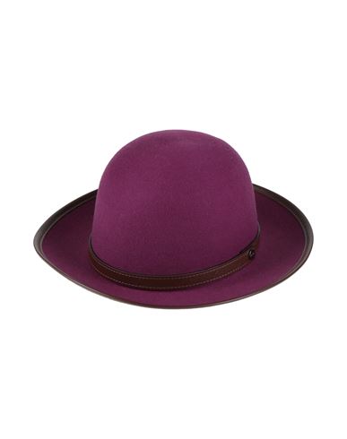 Borsalino Woman Hat Purple Size L Wool In Purple