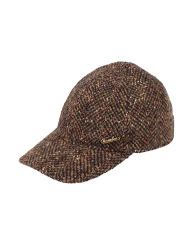 Borsalino Woman Hat Brown Size 7 Virgin Wool, Polyamide, Polyester In Brown