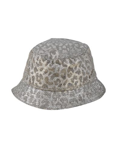 Borsalino Woman Hat Platinum Size Xl Cotton, Polyester, Pvc - Polyvinyl Chloride In Gray