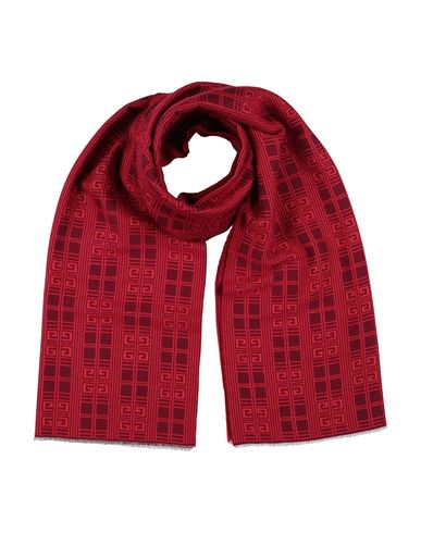 Givenchy Man Scarf Red Size - Wool, Virgin Wool, Silk