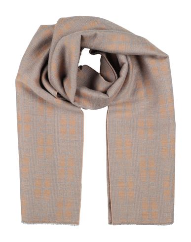 Givenchy Man Scarf Camel Size - Wool, Virgin Wool, Silk In Sand