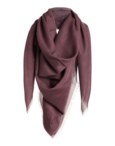 Givenchy Man Scarf Burgundy Size - Modal, Cashmere In Red