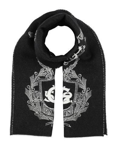 Givenchy Man Scarf Black Size - Wool, Virgin Wool, Silk