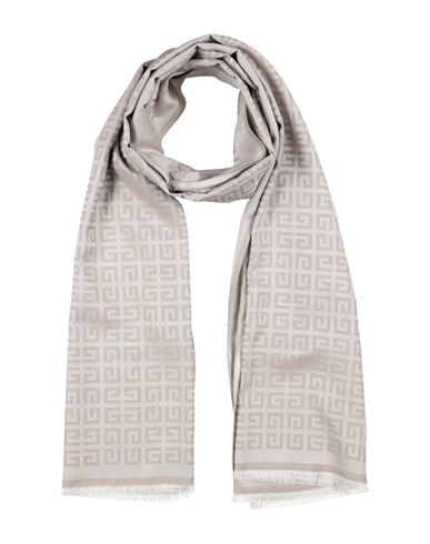 Givenchy Woman Scarf Taupe Size - Silk, Wool In Gray