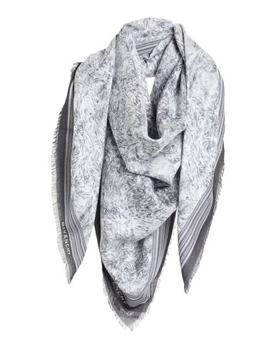 Givenchy Man Scarf Slate Blue Size - Modal, Cashmere In Blue