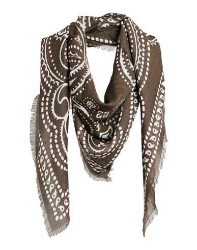 Givenchy Man Scarf Khaki Size - Modal, Cashmere In Sand