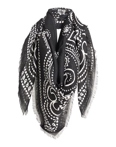 Givenchy Man Scarf Black Size - Modal, Cashmere In Black